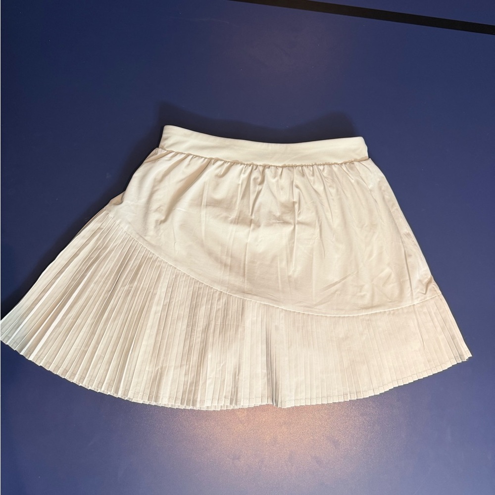 SPANX get moving Cream ribed skort